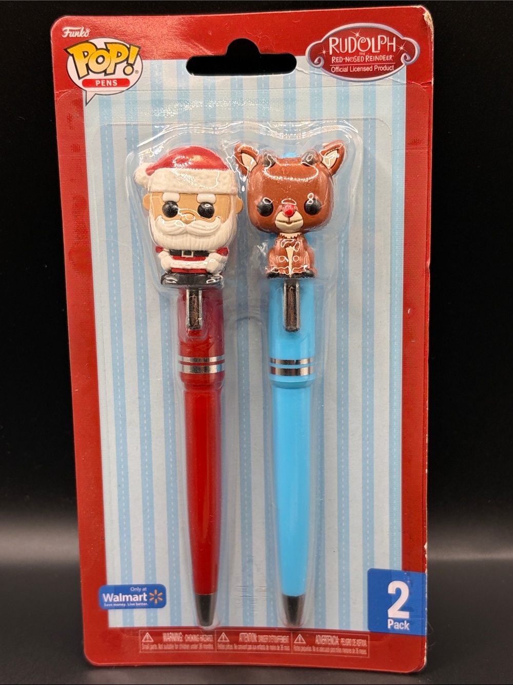 Funko 2-Pack Pop! Pens with Red Santa and Rudolph
